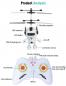 Preview: D&I Fliegender Roboter Hubschrauber mit Lichtern Infrarotsensoren Gestensteuerung Fernsteuerung Kinderspielzeug ab 14 Jahre