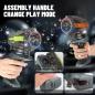 Preview: D&I ferngesteuertes Auto 2in1 Panzer Rot Hightech Stuntauto Drift abnehmbare Seifenblasenpistole Kanone Tank