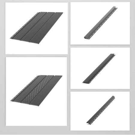Kunststoffpaneele Anthrazitgrau 7021 B-3,00m Wandpaneele Deckenpaneele