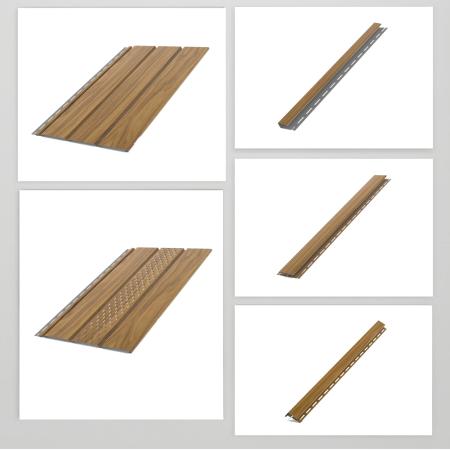 Kunststoffpaneele Nussbaum Gold B-1,50m Wandpaneele Deckenpaneele
