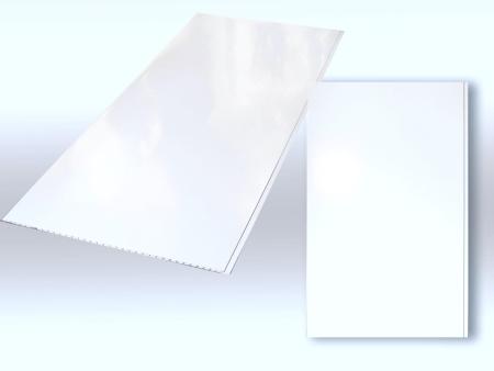 Designpaneele "Weiß Glanz" 1,35 x 0,25 / 0,50m