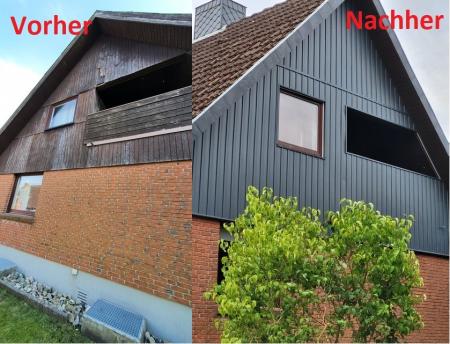 Fassadenpaneele Nussbaum A-1,50m Holzoptik Kunststoffpaneele