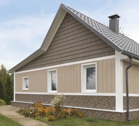 Fassadenpaneele Planken Aschebraun 3,00m Wandpaneele Deckenpaneele Unterdachpaneele Giebelverkleidung