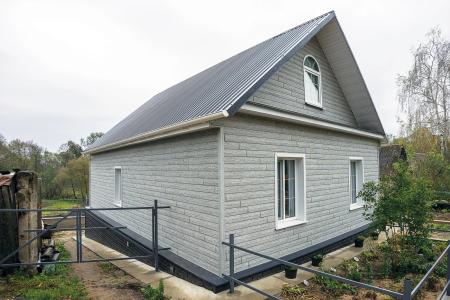 Hokla Klinkerfassade Weißgrau Holzoptik Asche 2,00,x 0,25m Kunststoffpaneele Fassadenpaneele