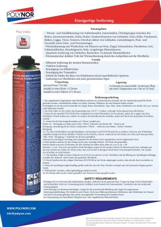 Polynor Fassadendämmung Kellerdämmung Dachdämmung Dachbodendämmung