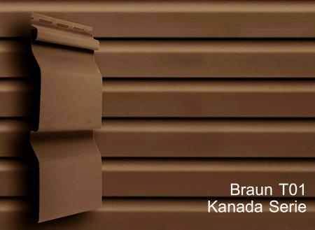 Fassadenpaneele Braun A-1,83m Kunststoffpaneele