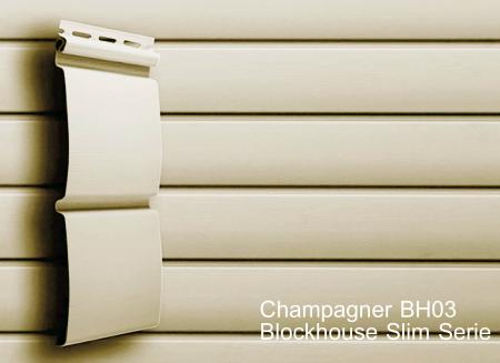 Fassadenpaneele Champagner A-1,83m Kunststoffpaneele