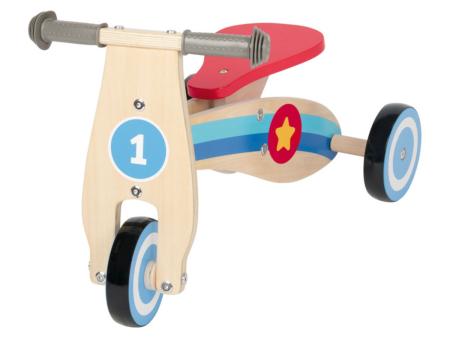 Playtive Rutschrad Holz Lauflernrad Dreirad Aktiv-Spielzeug ab 1 Jahr
