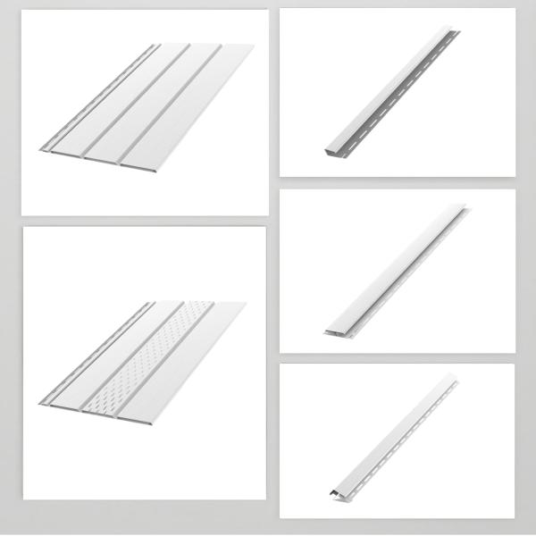 Kunststoffpaneele Weiß RAL 9010 B-1,50m Wandpaneele Deckenpaneele