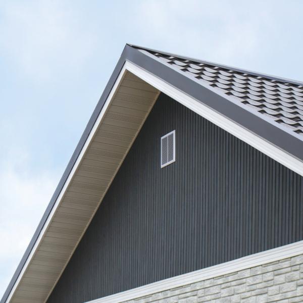 Fassadenpaneele Planken Anthrazit 3,00m Wandpaneele Deckenpaneele Unterdachpaneele Giebelverkleidung