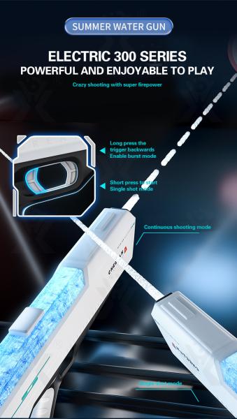 D&I elektrische Premium Wasserpistole Blau Gewehr Kinderspielzeug ab 6 Jahre