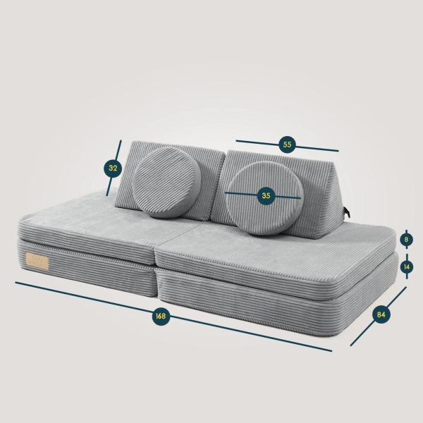 6-teiliges modulares Kindersofa Kindercouch