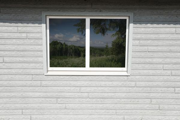 Hokla Klinkerfassade Weißgrau Holzoptik Asche 2,00,x 0,25m Kunststoffpaneele Fassadenpaneele