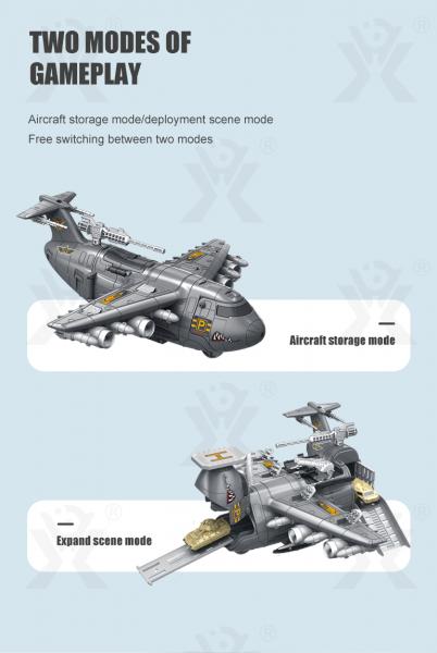 D&I Militärflugzeug Kinderflugzeug Transporter Panzerspielzeug Militär Kinderspielzeug ab 3 Jahre