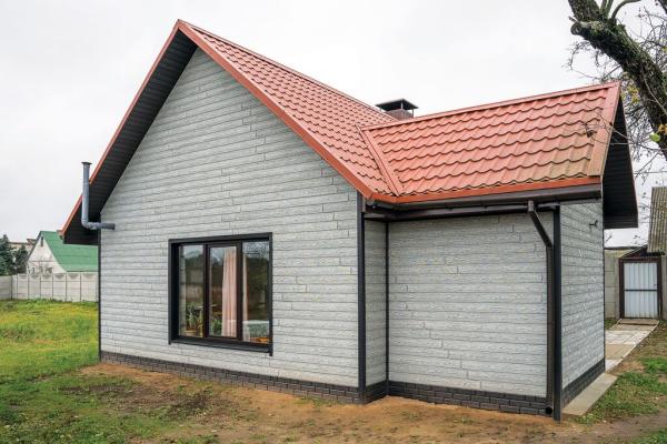 Hokla Klinkerfassade Weißgrau Holzoptik Asche 2,00,x 0,25m Kunststoffpaneele Fassadenpaneele
