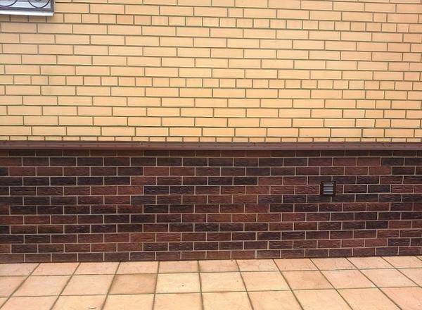 Klinkerfassade Gelb Slawische Serie Kunststoffpaneele