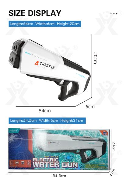 D&I elektrische Premium Wasserpistole Blau Gewehr Kinderspielzeug ab 6 Jahre