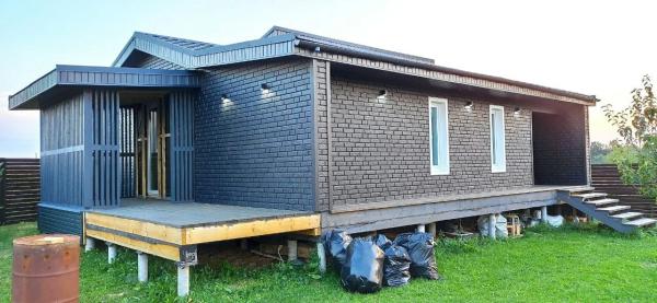 Klinkerfassade Anthrazit New Vision 3,02 x 0,23m Kunststoffpaneele Fassadenpaneele